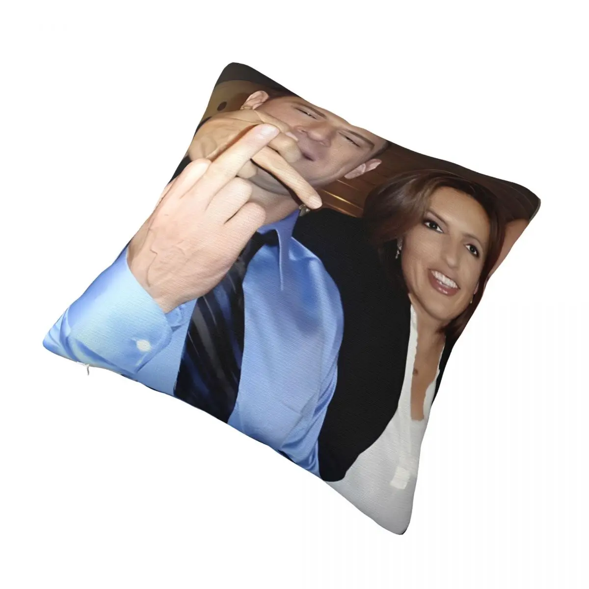 Decorative Pillow Cover Funny Elliott & Olivia Stuff Living Room Law and Order Movie Pillow Case Cover Zippered Multi Size