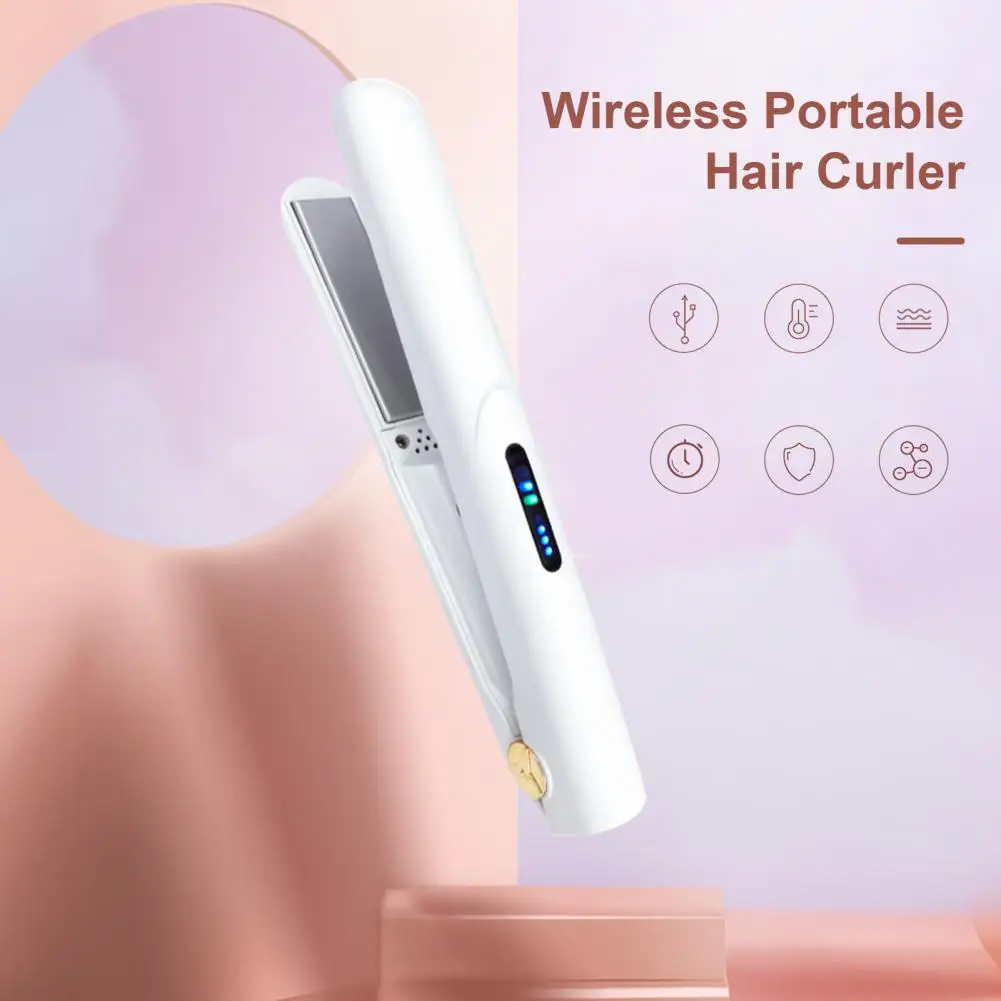 Wireless Hair Curler Rechargeable Hair Curling Iron Fast Heating Wireless Usb Rechargeable Mini Curling Iron Hair for Women's