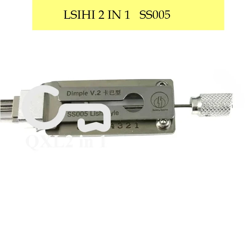 

1PCS Locksmith LiShi 2 in 1 SS005 Dimple KABA Type Style Lock 2 in 1 Civil House Ganzua Tools Master Key Tool Full Set Picks