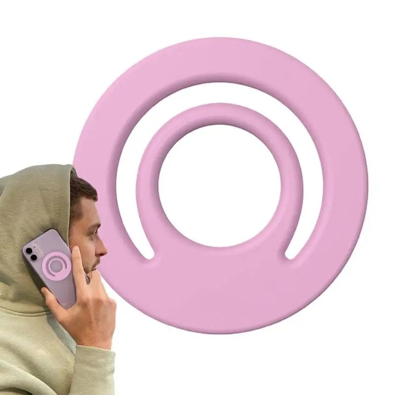 Силиконовая ручка для телефона, силиконовый ремешок на палец, противоскользящее крепление, магнитный задний кронштейн, аксессуар для мобильного телефона для женщин и мужчин