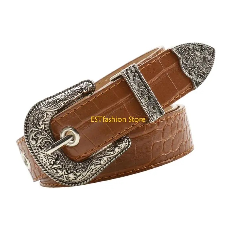 Y5GC حزام خصر للسيدات من عصر الموضة، حزام PU مريح لمختلف الملابس