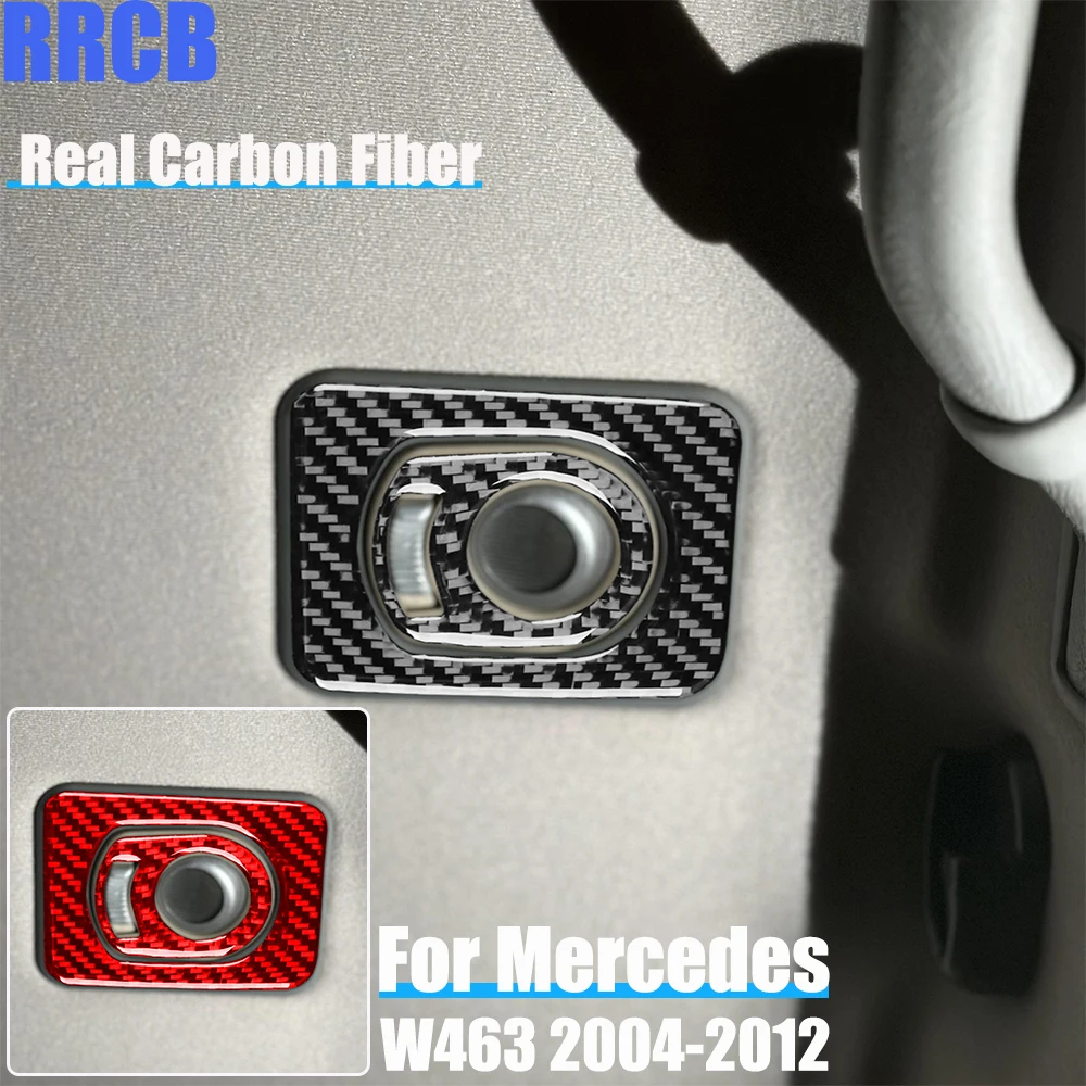 

Real Carbon Fiber Car Accessories Roof Decorative Soft Cover Sticker For Mercedes-Benz G Class W463 G500 G55 G63 G550 2004-2012