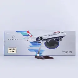 1:130 Scale 43 cm 787 Boeing Jetliner British Airways B787 Aircraft Model Die-Cast Resin Plane Jewellery With LED Lights