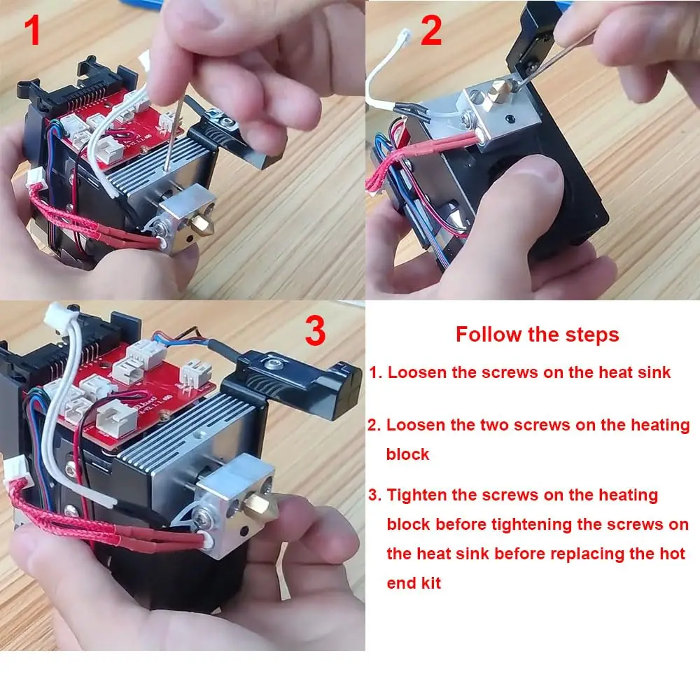 HzdaDeve 1 Hotend for Elegoo Neptune 3 Pro /Plus/Max with Extra 4PCS Nozzles for 3D Printer Accessories Parts