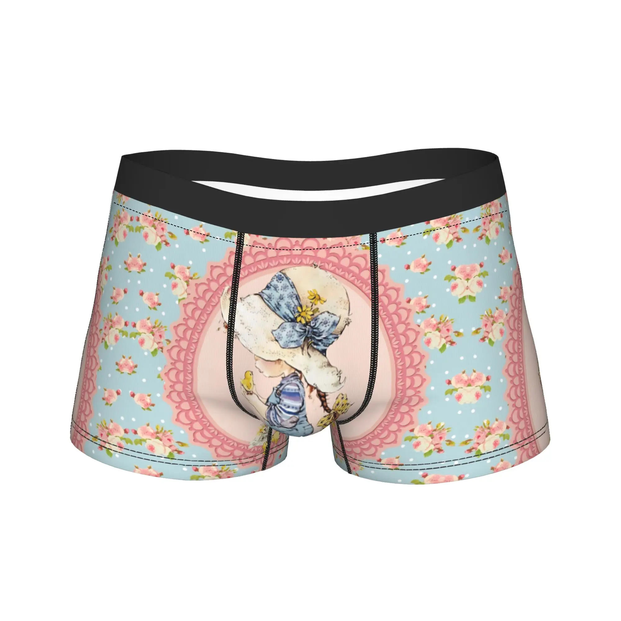 

Трусы-боксеры для мужчин с 3D-принтом и мешочком, мягкие, модные, больших размеров, с принтом девушки Сара Кей и цыплят