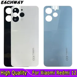 Szkło do Xiaomi Redmi 12 pokrywa baterii drzwi tylna szklana obudowa wymień 23053RN02A 23053RN02Y 23053RN02I tylna pokrywa