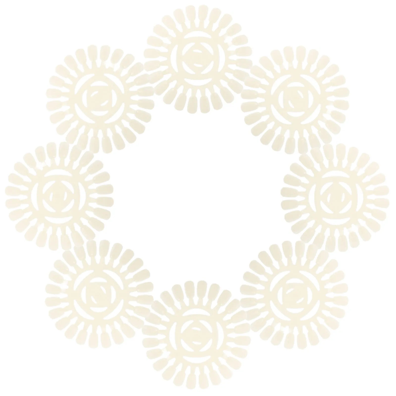 

20Pcs Nail Art Palette 24-Tip Claw Shape Display Wheel Reusable Portable Manicure Mixing Plate for Gel Polish Color Chart Salon