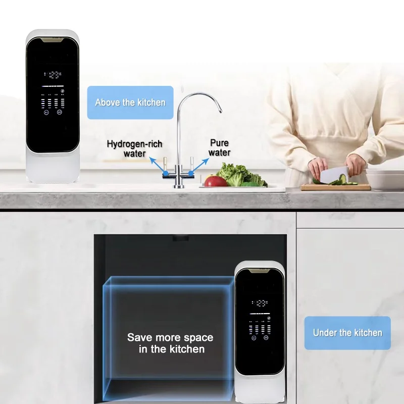 CAMAZ 400/600/800GPD Tankless Reverse Osmosis Water Purifier RO Water Purification Machine for Home Office Use Pure Water