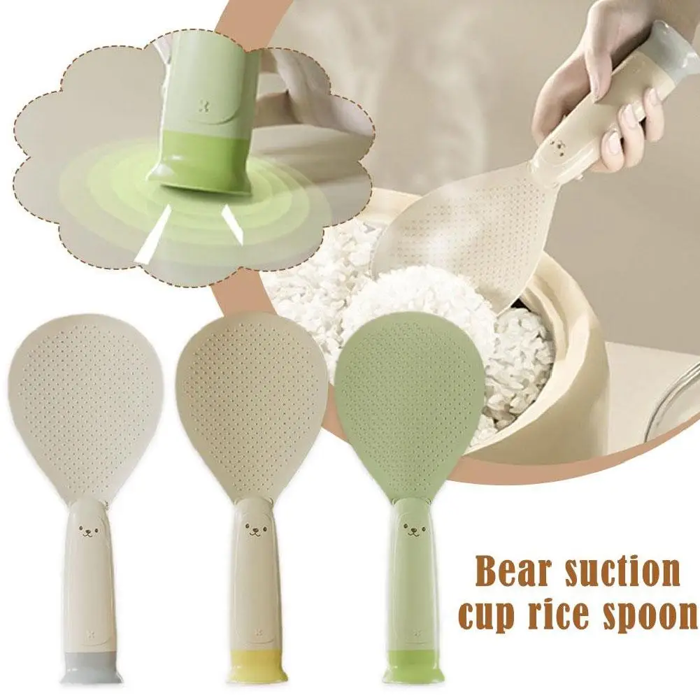 Non Stick Rice Spoon Standing Plastic Rice Cooking Cooker Kitchen practical Shovel Convenient Utensil Tableware Cooking Spa E1J5