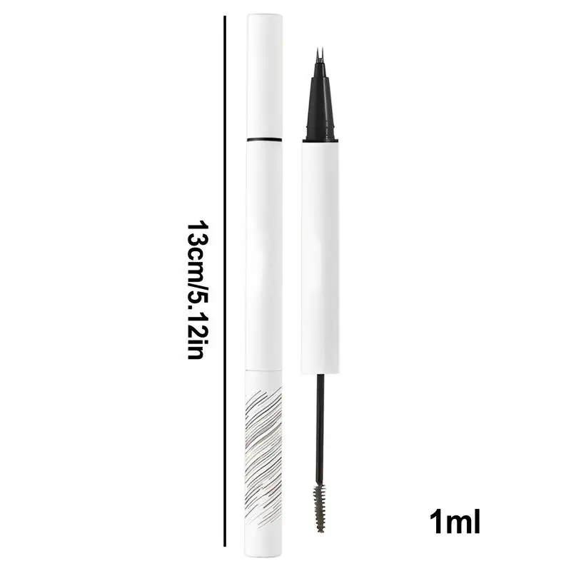 2-in-1 wenkbrauwpotlood met gel Waterdichte wenkbrauwpen 3D-wenkbrauwpotlood Make-upbenodigdheden met twee uiteinden Langdurige schoonheidsverzorging