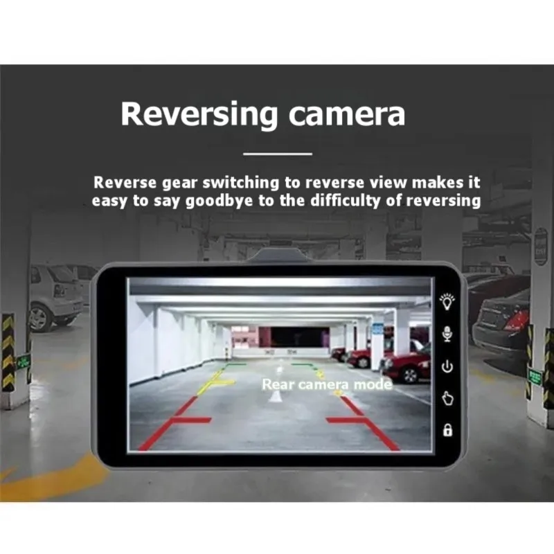 

ABTC-HD 4 Inch Car Video Recorder Touch Screen Dash Cam Dual-Lens Front And Rear Recording Device With 32 Card Storage For Drivi