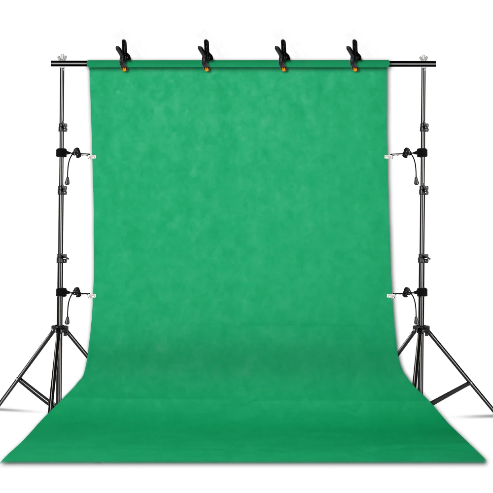 Photography Support System Adjustable Backdrop Tripod Photo Studio Kits Chromakey Green Screen Backdrops Frame Background Stand