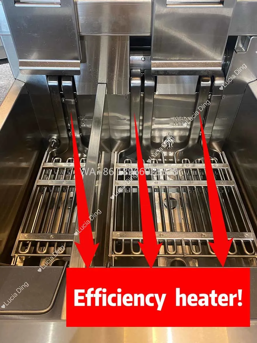 لفندق Kfc الوجبات السريعة مطعم وجبة خفيفة بار التلقائي رفع مقلاة كهربائية التحكم في درجة الحرارة التجارية المقلاة العميقة #1