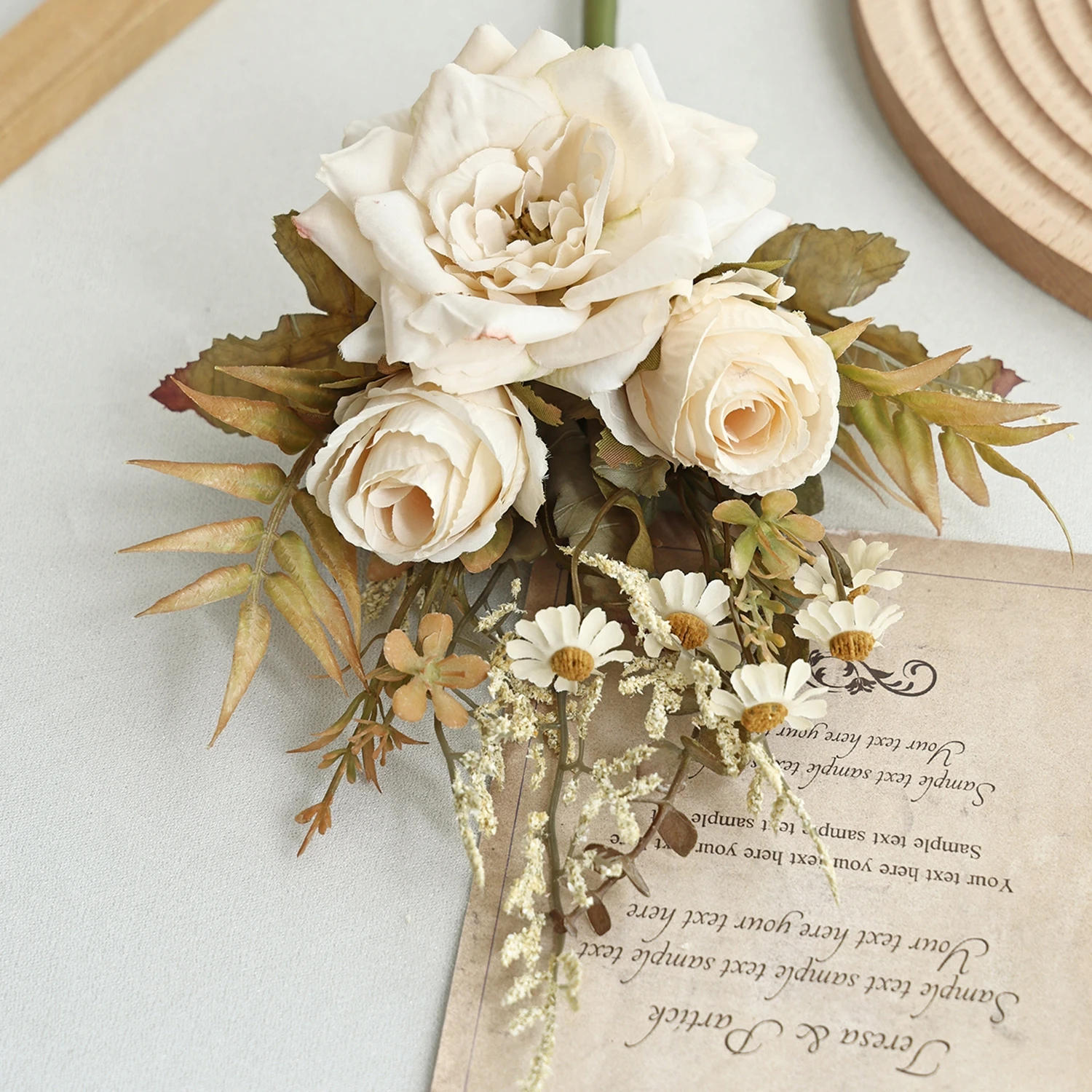 Fleurs artificielles en soie pour la maison, la salle à manger, le vase, le bouquet de mariée, l'arche, la fête, le jardin, la décoration murale, le bricolage, le cadeau