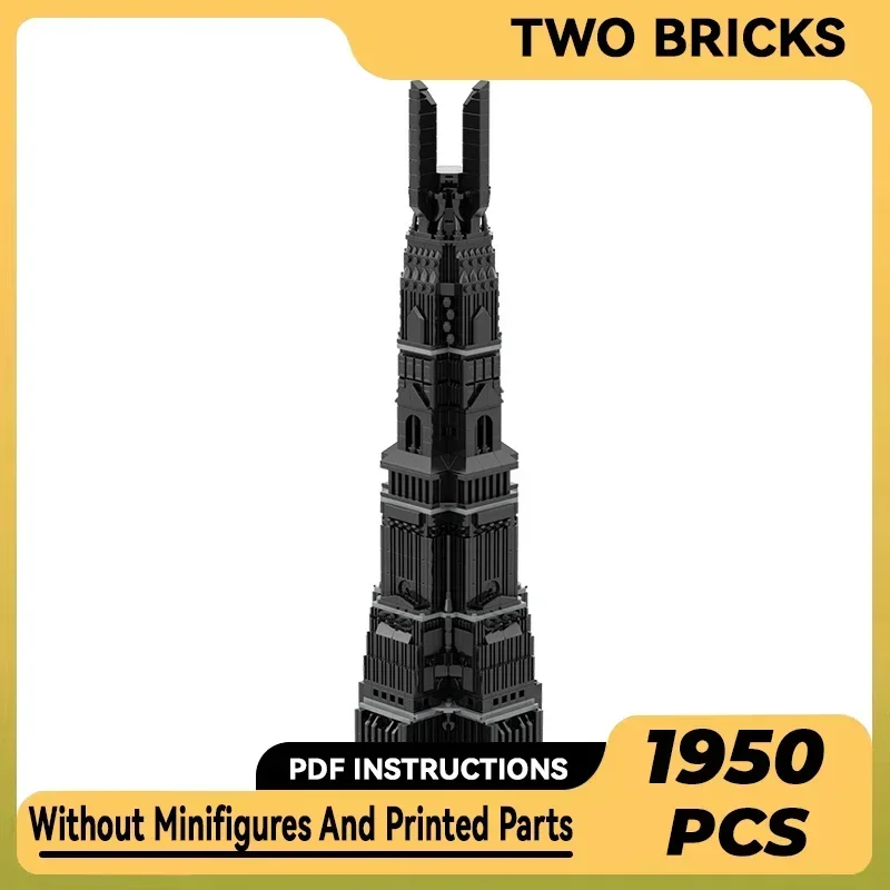 Rings Movie Model Moc Building Bricks The Tower of Orthancer Technology Modular Blocks Gifts Christmas Toys DIY Sets Assembly