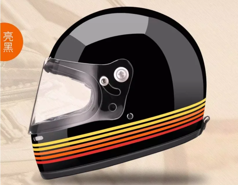 

Высокопрочный классический американский ретро-шлем из стекловолокна, защитный шлем для мотоциклов Harley, для круизинга и гонок.