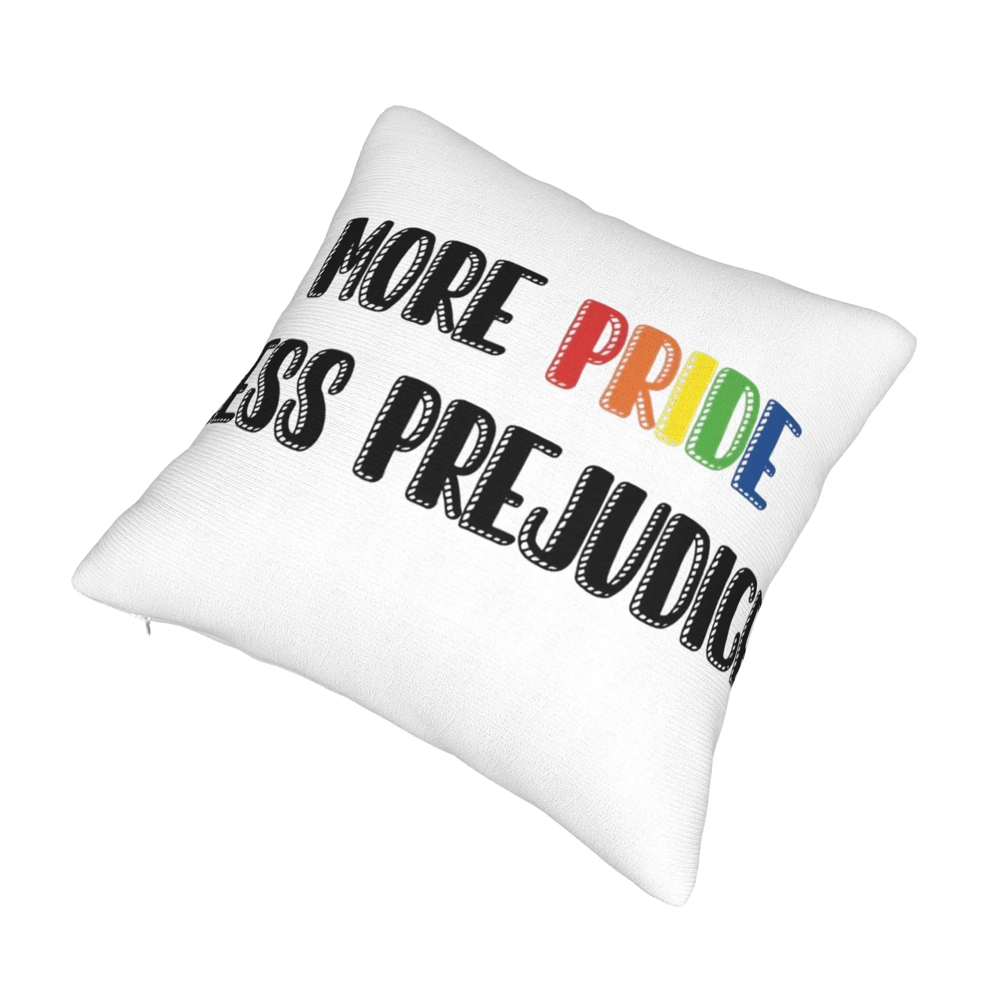 Decorative Pillowcases More Pride Less Prejudice  Merch Car  Throw Pillow Case Cover Zippered Multiple Sizes