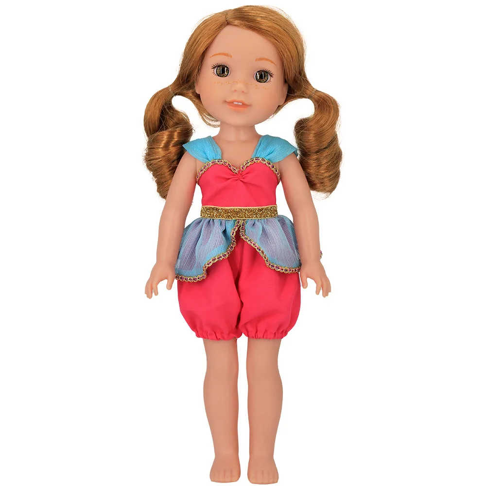 マルチスタイル人形服 かわいいドレス かわいいリボン 日常着 14.5インチ ウェリウィッシャーズ&38-40CM人形アクセサリー、女の子のおもちゃ用