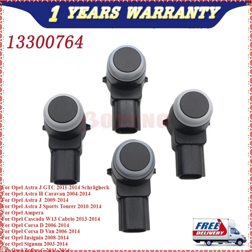 

13300764 Car PDC Parking Sensors 4PCS For Opel Insignia Meriva B Signum Zafira B C 13339687 0263003868 Black