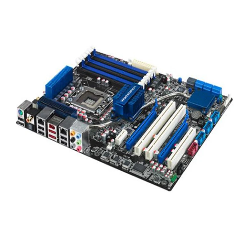 For Intel X58 P6T WS Pro motherboard Used original LGA 1366 LGA1366 DDR4 24GB USB2.0 SATA2 Desktop Mainboard