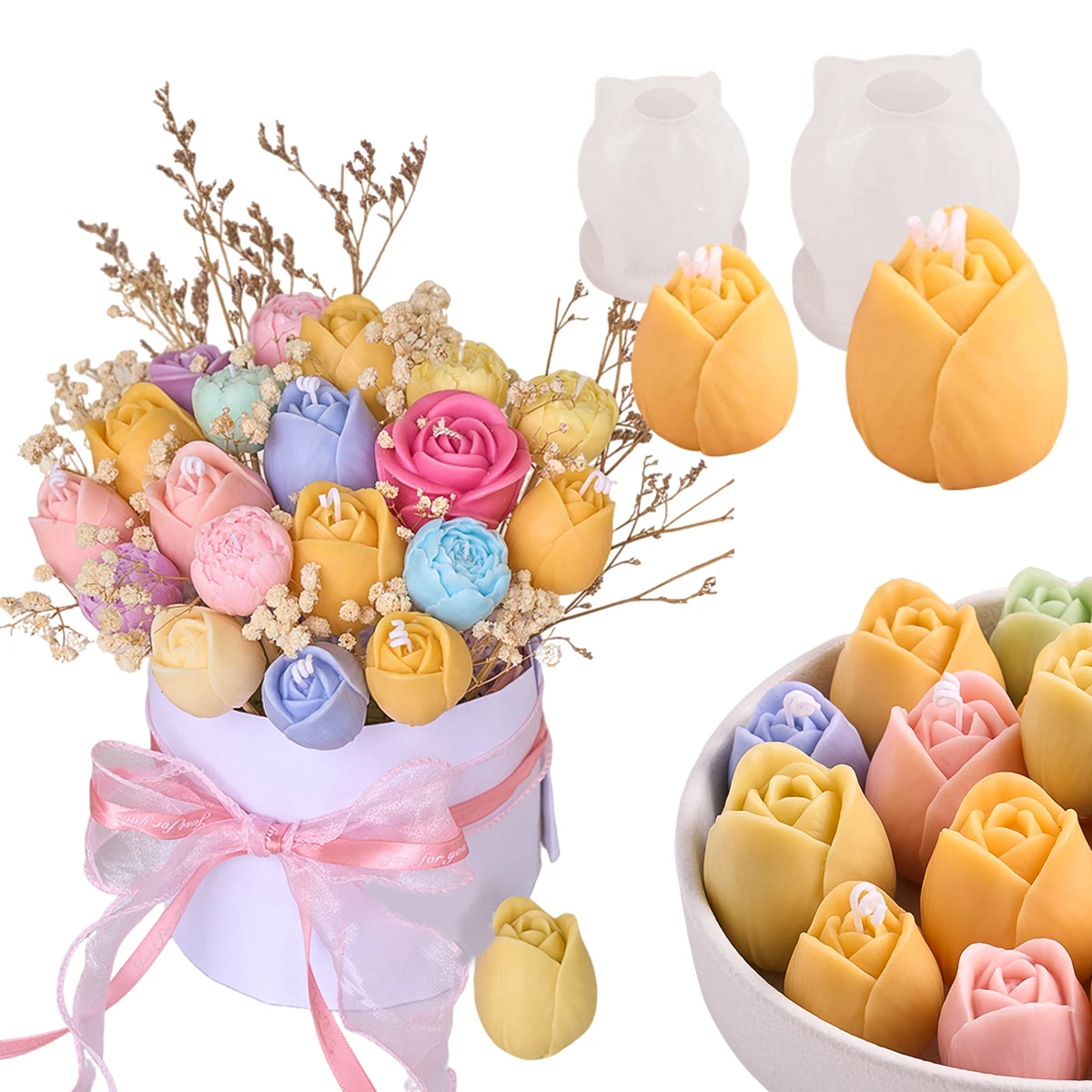 3D Tulip Silicone C…