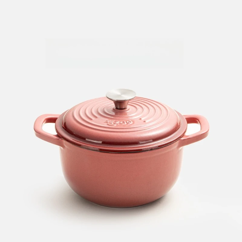 

LTT Multifunctional Enamel Cast Iron Pot Household Soup Stew Non-stick Pot