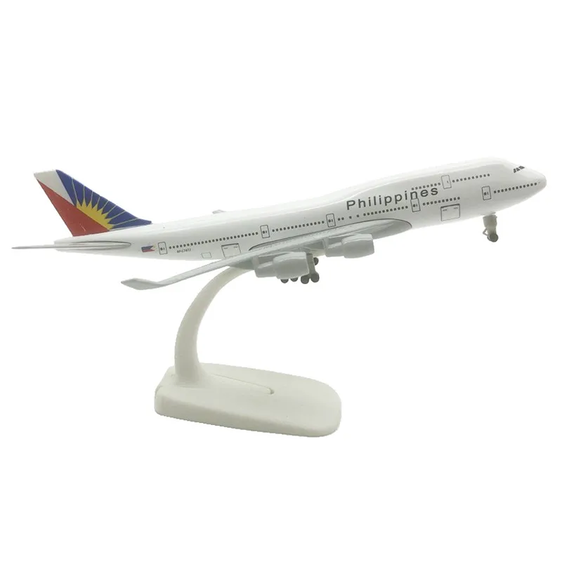 20cm Alloy Metal PHILIPPINES Airlines Boeing 747 B747 Airways Diecast Airplane Model Plane Model Aircraft w Wheels Landing Gears