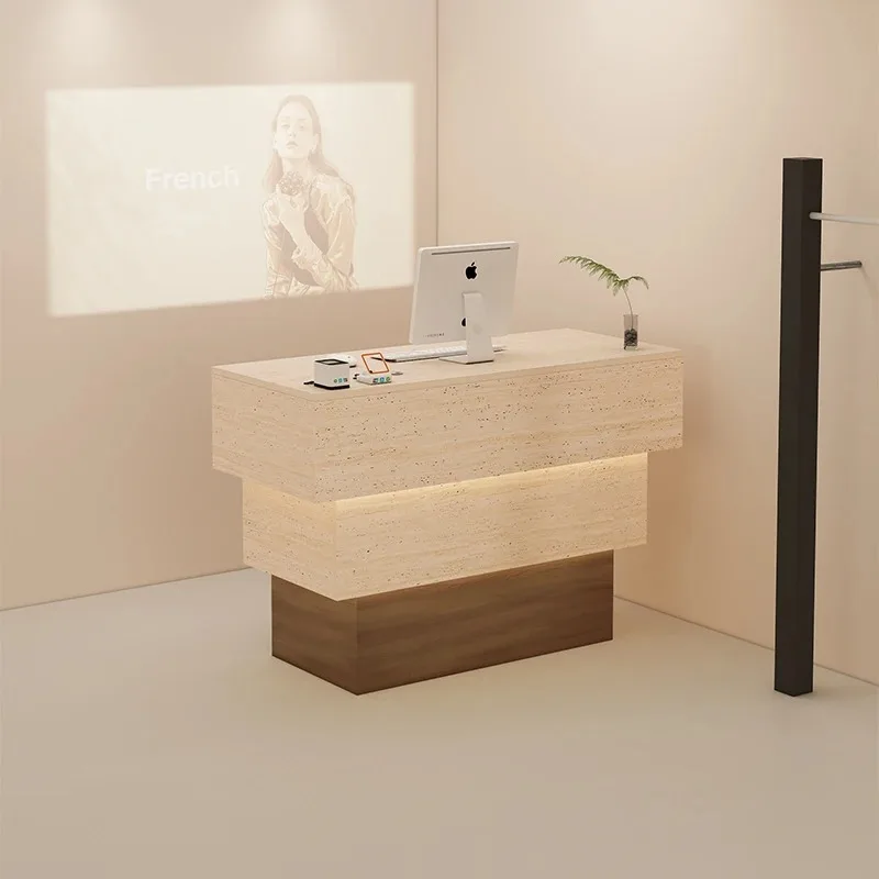 

Interior Fashion Reception Desk Counter Beauty Salon Luxury Creative Display Reception Desks Accent Scrivania Trendy Furniture