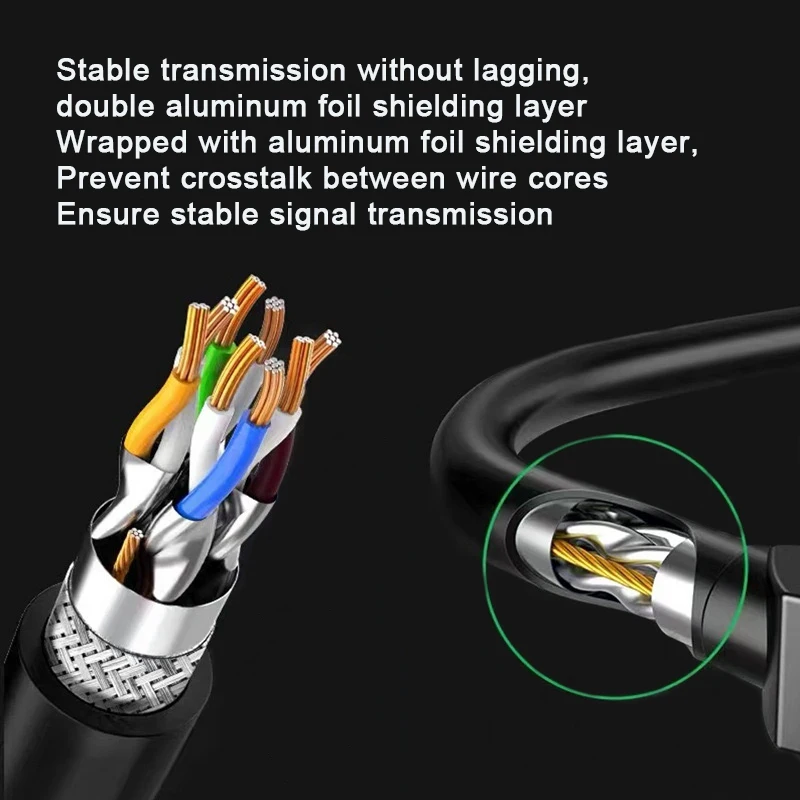 Category 7 Gigabit Network Cable CAT7 Electrician Competition Grade High Speed Network Jumper 10G Transmission 1000Hz Bandwidth