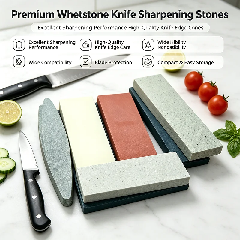 Professional Knife Sharpener Whetstone 240 600 1000 3000 Grit Double-sided Sharpening Grinding Water Stone for Home Chef Use
