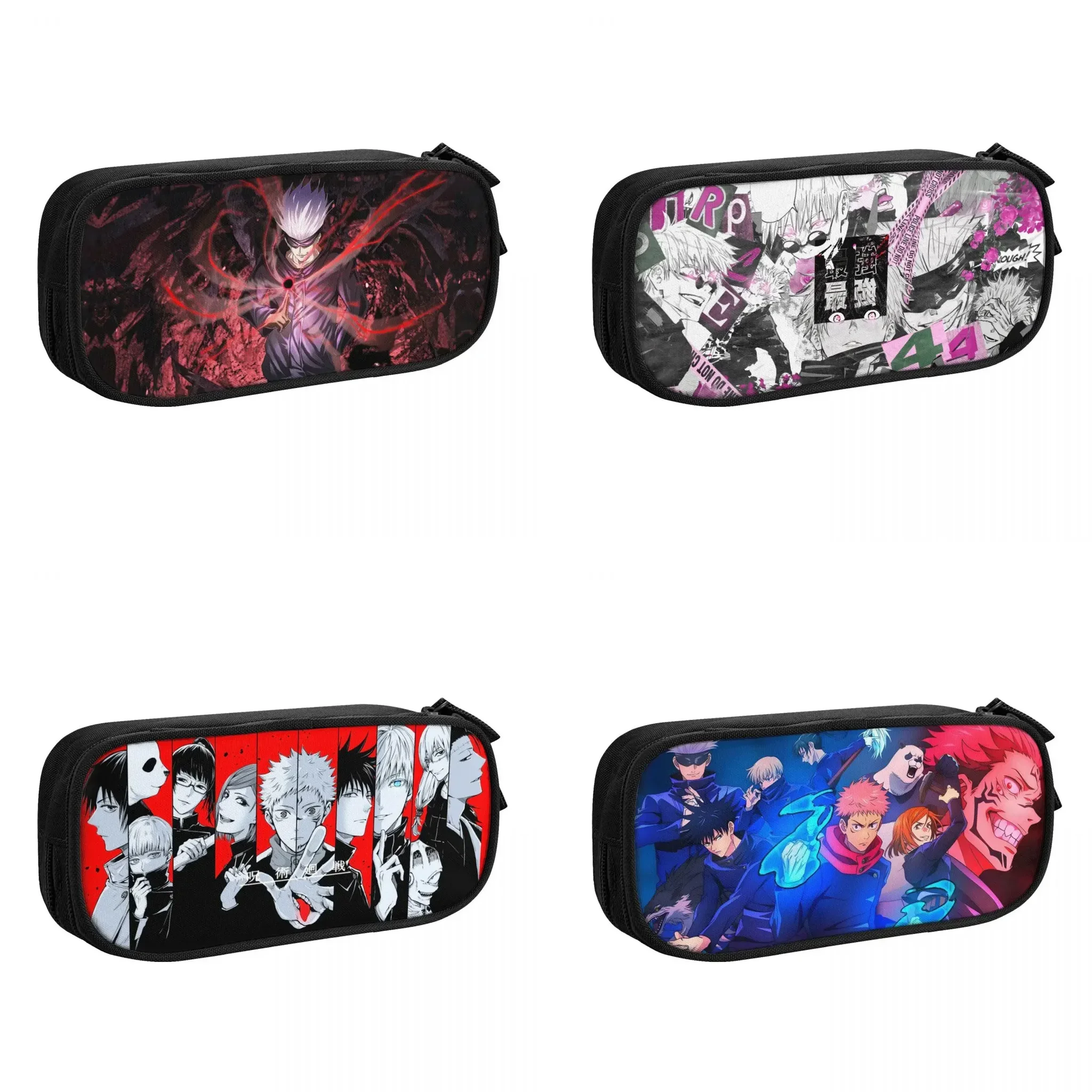 

Anime Jujutsu Kaisen Big Capacity Pencil Pen Case Office College School Large Storage Bag Pouch Holder Box Organizer