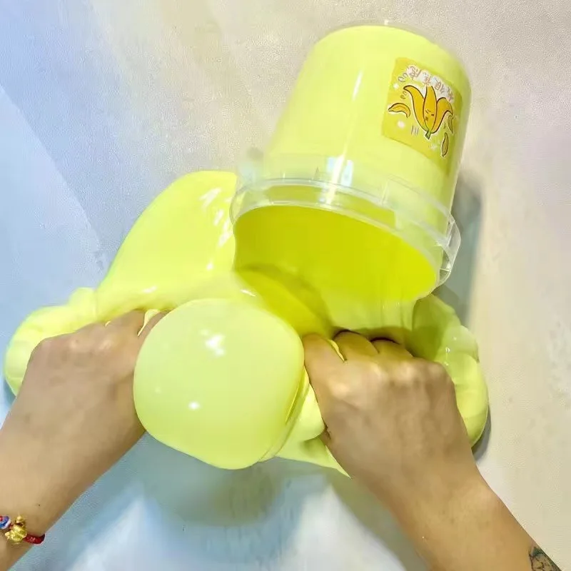 Slime Charm Forkid Hug Milk Super Large Bucket Children\'s Non-stick Coverable Decompression Educational Toy Slime Fluffy