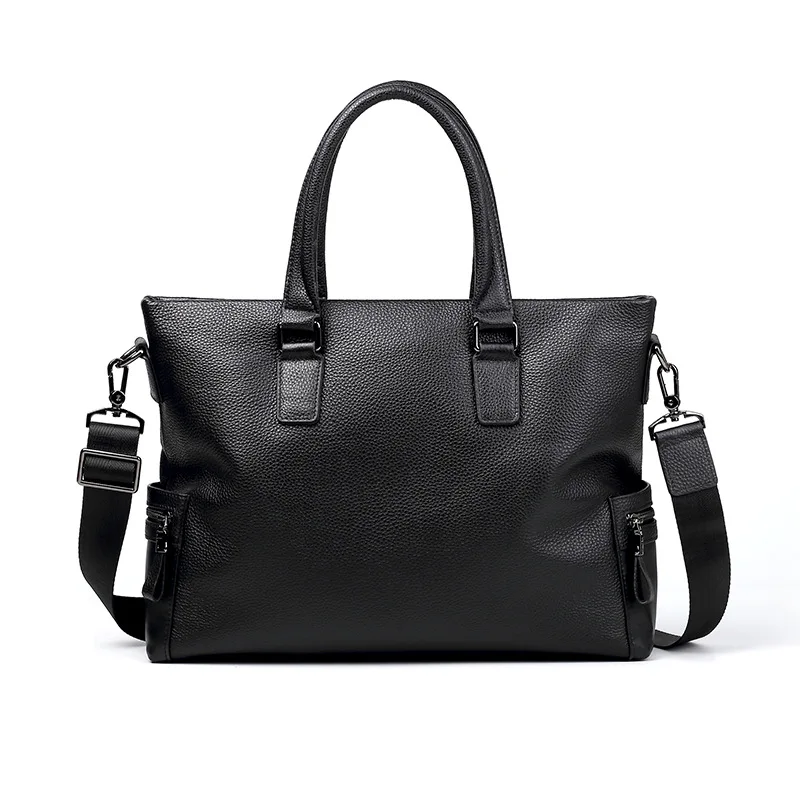 Men's Genuine Messenger Luxury Men Bag Casual Handbag Cowhide Business Bag Horizontal Large Capacity Briefcase Dropshipping