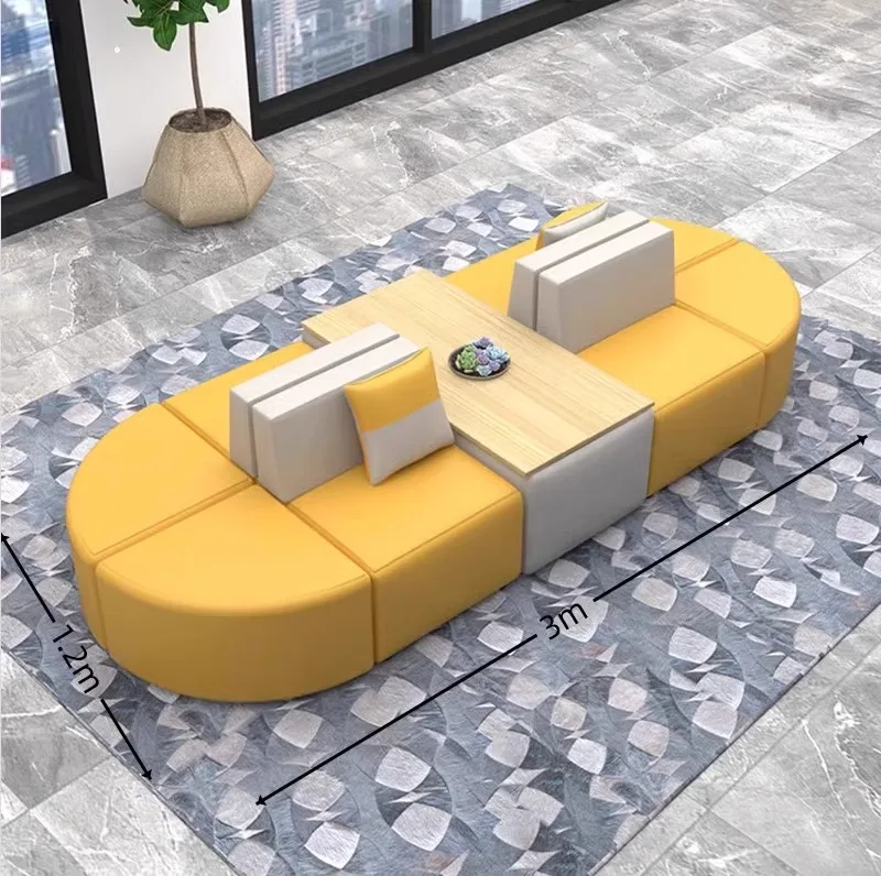 Institutional office, lobby, leisure lounge area, reception room, creative sofa module combination