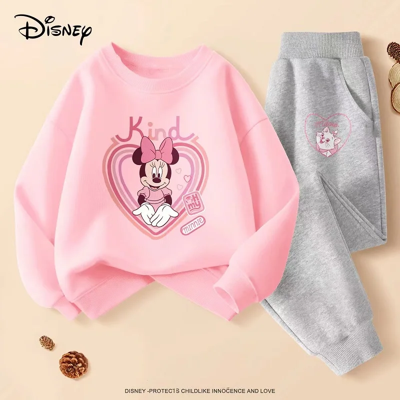 

Spring Baby Girl Clothes Set Kid Boy Disney Character Print Sweatshirts Pullover & Pants 2 Piece Suit Children Long Sleeve Suit