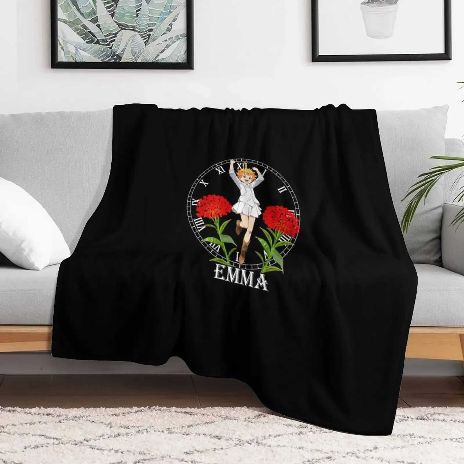 The promised Neverland Emma Throw Blanket Winter beds Decorative Beds Blankets