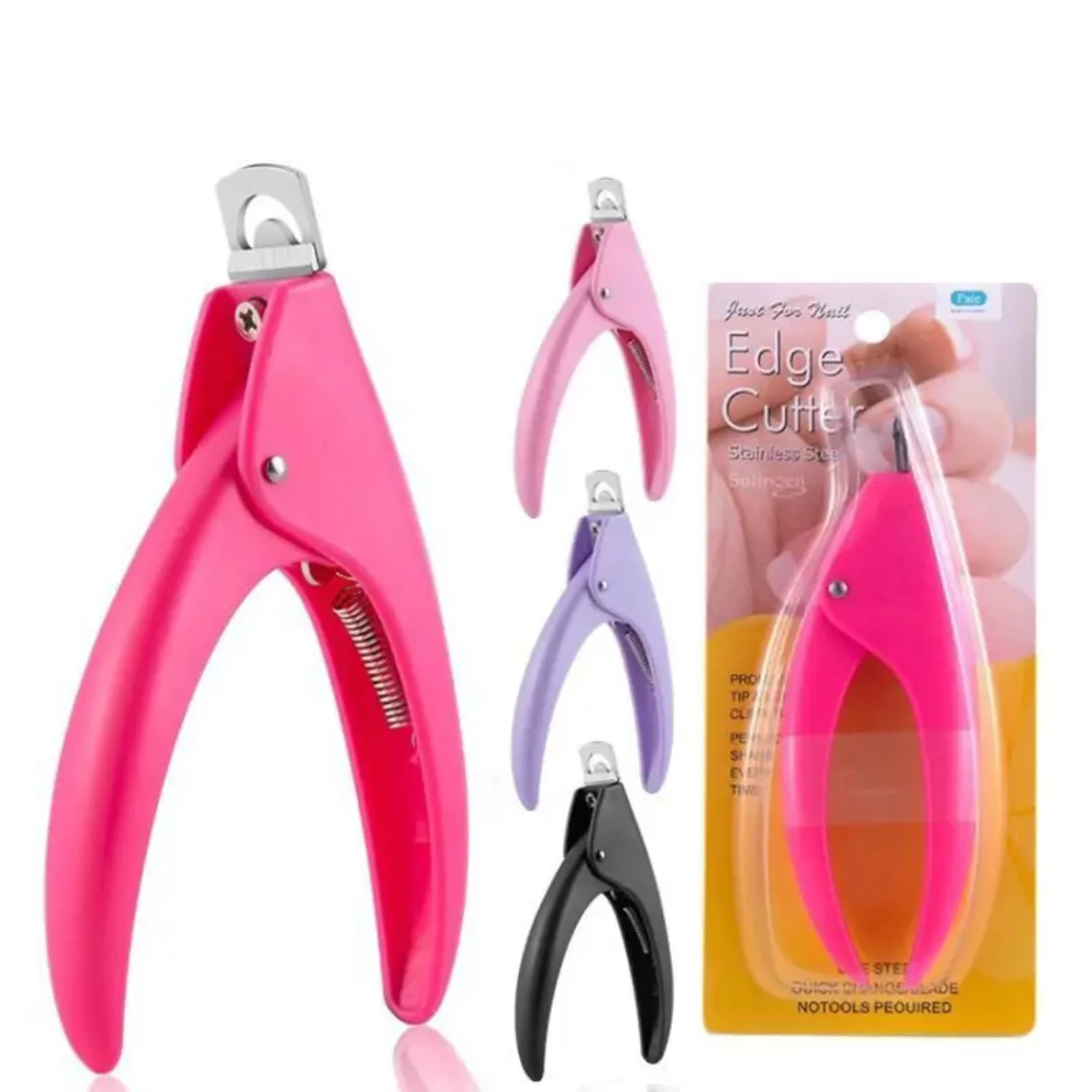 

Professional Grade Essential High Quality New Acrylic False Nail Tips Cutter - Nail Scissor Trimmer, UV Gel Nail Clippers, Profe