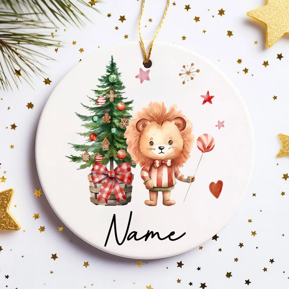 Personalized Christmas Baby Ornament Baby Child Christmas Photo Prop Ornament Custom Keepsake Gift Infant Xmas Ceramic Ornament