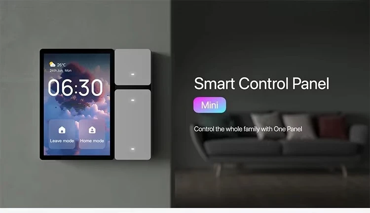 3.5 Inch Touch Screen WIFI IR Blaster Smart Wall Switch Panel Offering Various Customization Options Smart Wall Switch