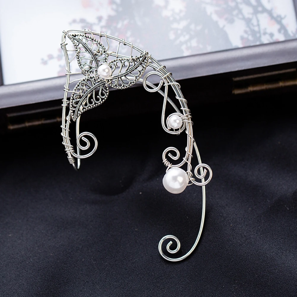 

1Pair Retro Ear Cuffs Elegant Clip on Ear Cuff Wrap Jewelry for Women Fashion Statement Earrings for Dating Prom Cosplay