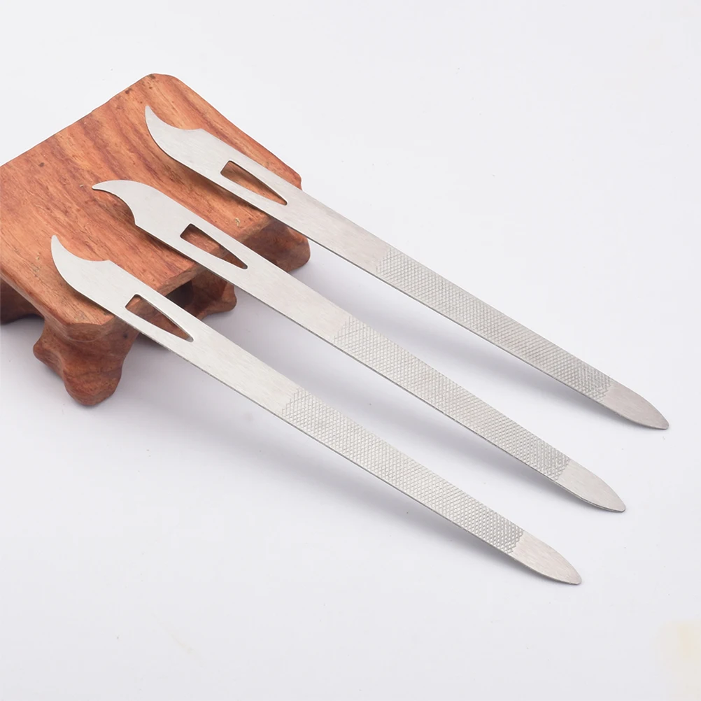 

15pcs Stainless Steel Nail Files Manicure Tools Durable Metal File Set Salon Nail Trimming Household Fingernail