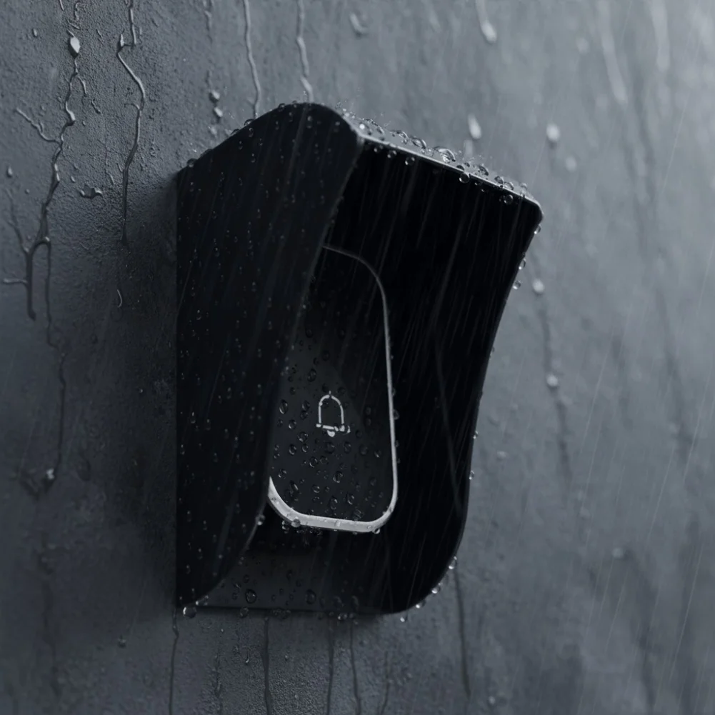 1 Pcs Outdoor Rainproof Door Bell Protection Cover Doorbell Rain Cover Doorbell Rainproof Cover Door Bell Button Cover