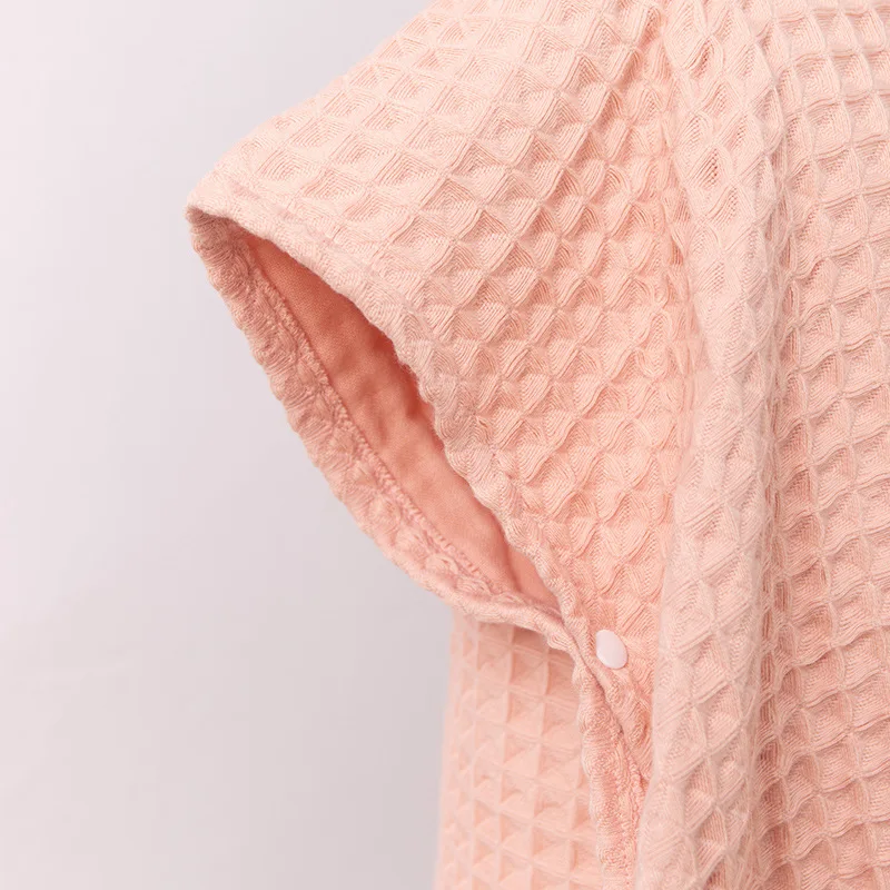 Pure Cotton A-class Children's Cape Bath Towel Hooded Bath Towel Bathrobe Double-layer Fabric Absorbent