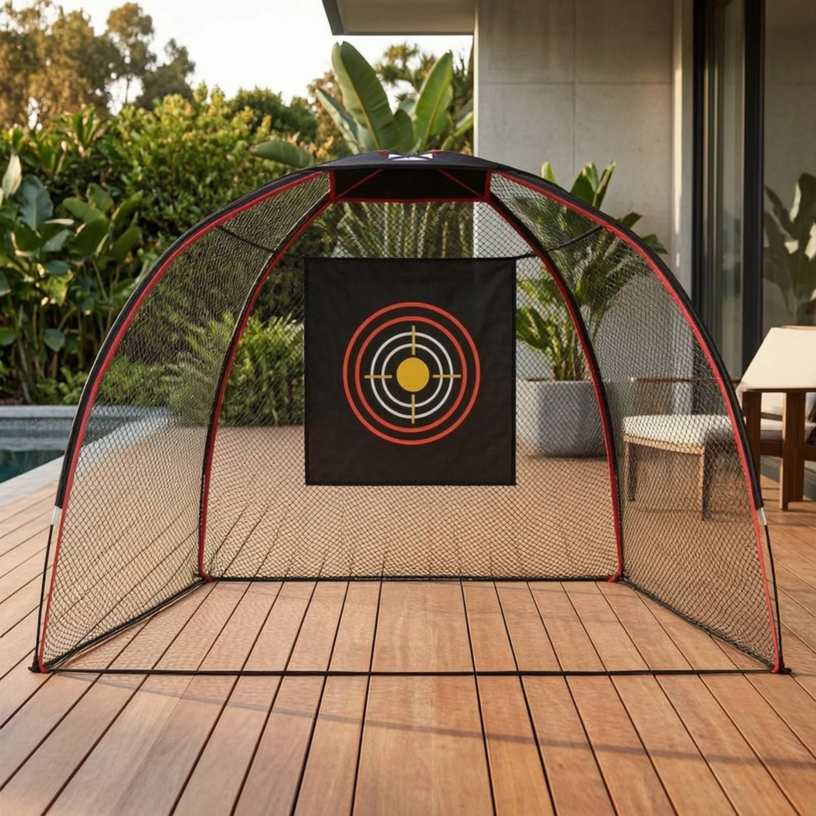 Golf Practice Net with Carry Bag Complete Golf Net with Target Allall-Inclusive Sturdy for Golfers, Backyard, Home