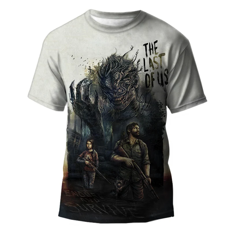 New The Last Of Us T-Shirts Game 3D Print Streetwear Men Women Casual Fashion Oversized T Shirt Kids Boy Girl Tees Tops Clothing