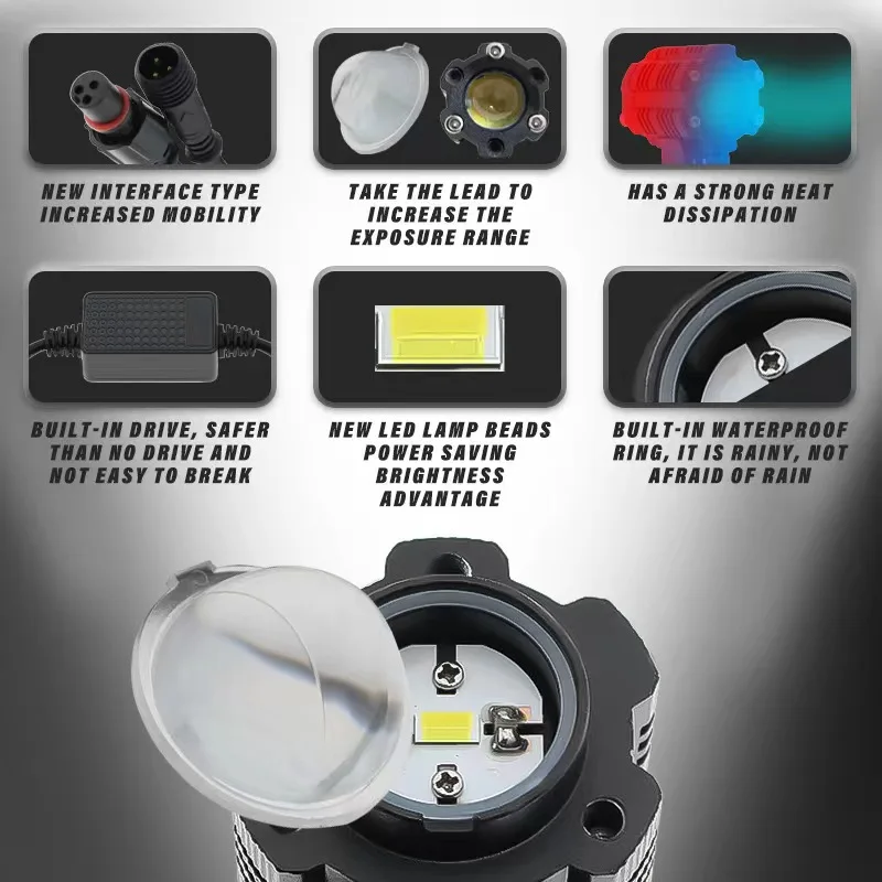 ثنائي اللون للدراجات النارية LED العلوي العارض القيادة للضوء الأضواء المساعدة مصباح لسيارات BMW R 1200 GS Adventure LC 2015