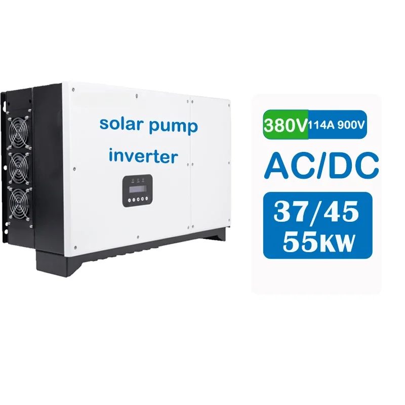 Best Selling 37-55kw water pump inverter 4 wire output solar water pump with mppt inverter