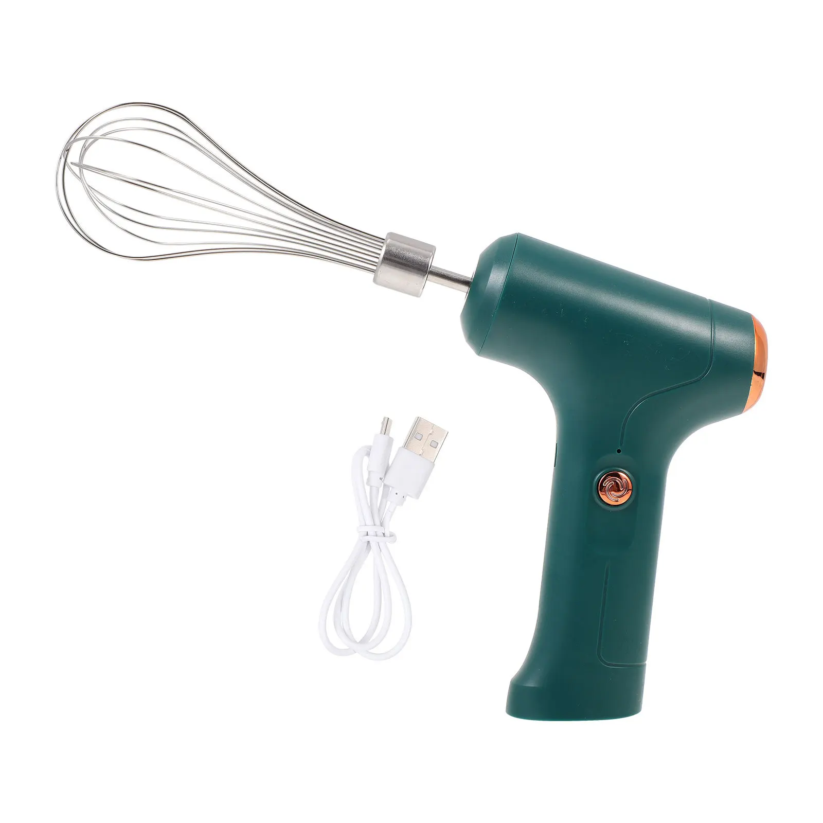 

1 Set Electric Handheld Mixer Stainless Steel Egg Beater Milk Frother Multi-Function Quiet Whisk Blender For Coffee Kitchen Use