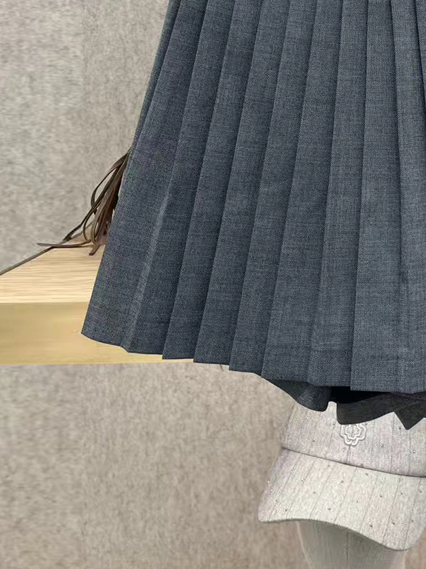 Mホームナンユー ハイウエスト カジュアル 多用途 プリーツスカート レディース 秋冬 シーズン ハイファッション レディーススカート