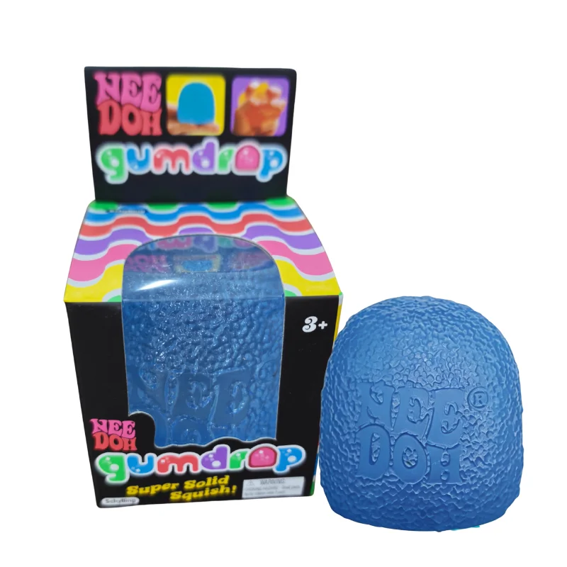 Schylling Mini Candy NeeDoh Gumdrop Weiches Sensorisches Fidget-Spielzeug Stressabbau Quetschball Überraschungsbox
